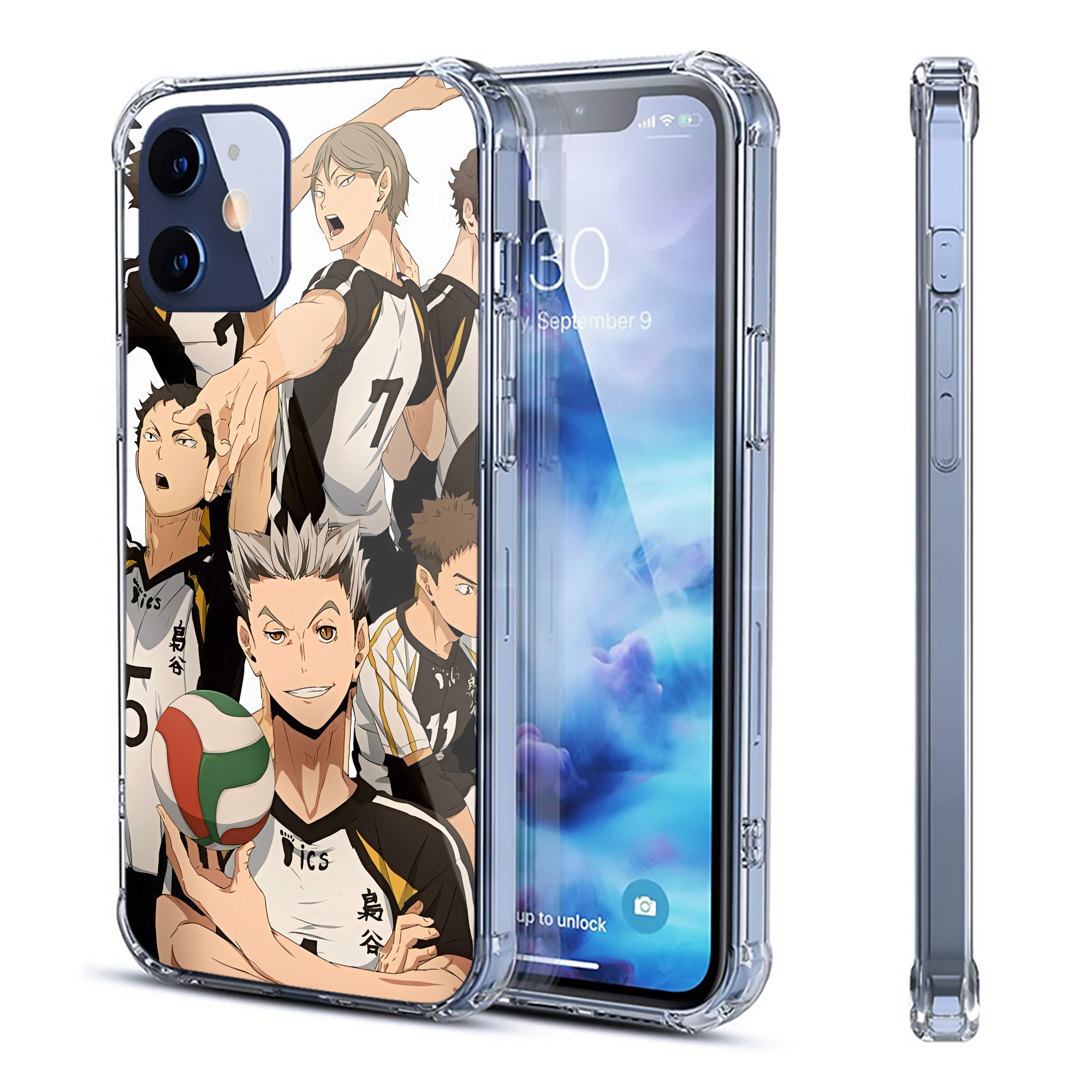 （画像用） ハイキュー!! Haikyu!! 【iPhone 12シリーズ対応】透明スマホケース（クリアソフトケース）